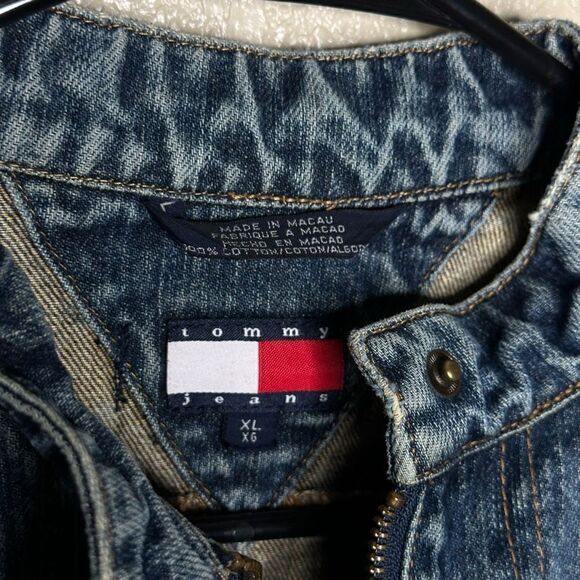 Y2K Tommy Hilfiger Jeans Denim Jacket XL - Picture 4 of 4